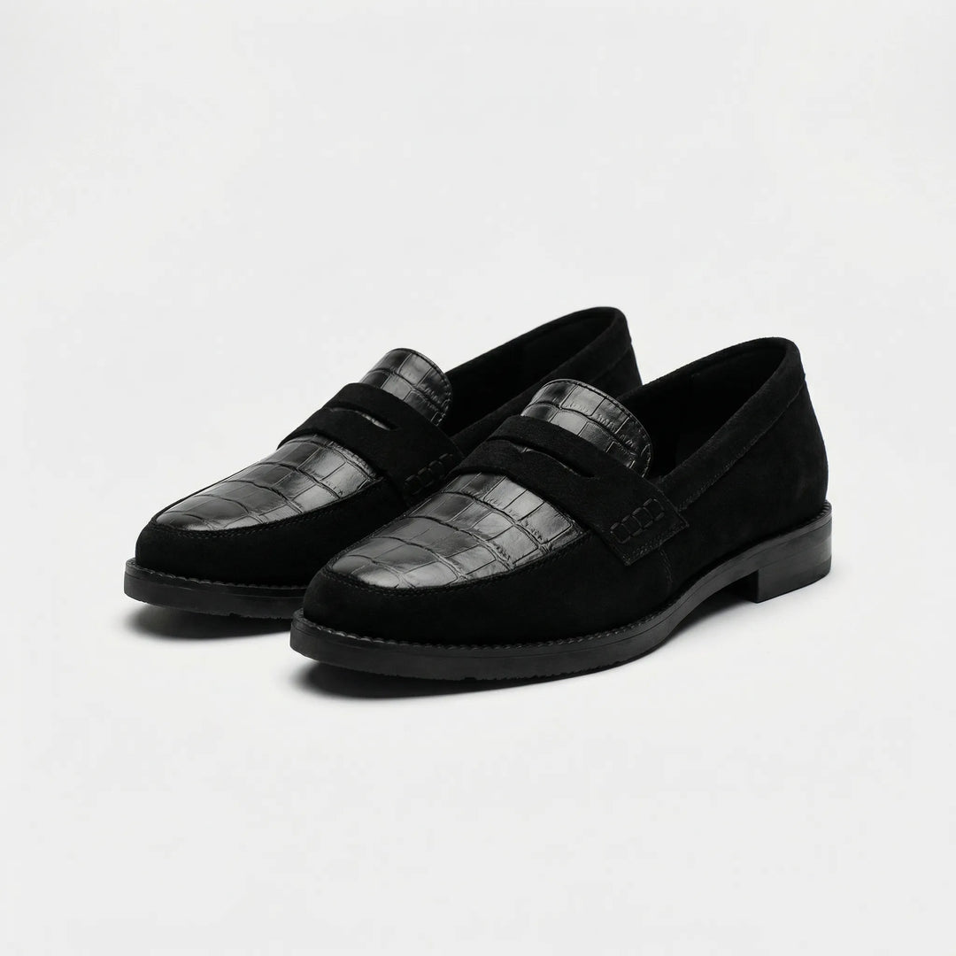 Slyvara - Slip-On Loafer With Croc-Embossed Detail