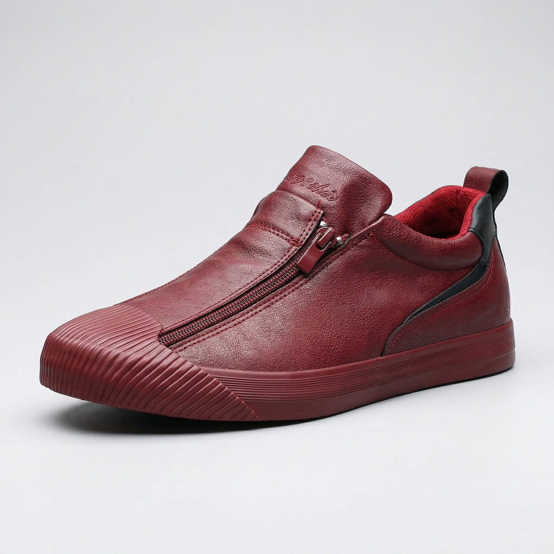 Slyvoro - Low-Profile Zip-Entry Casual Sneaker