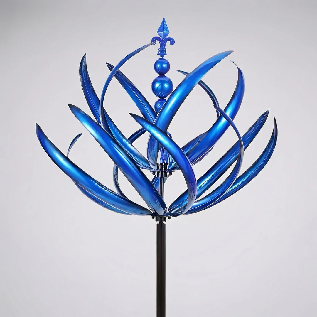 Spindrex - Wind-Driven Kinetic Garden Stake Sculpture