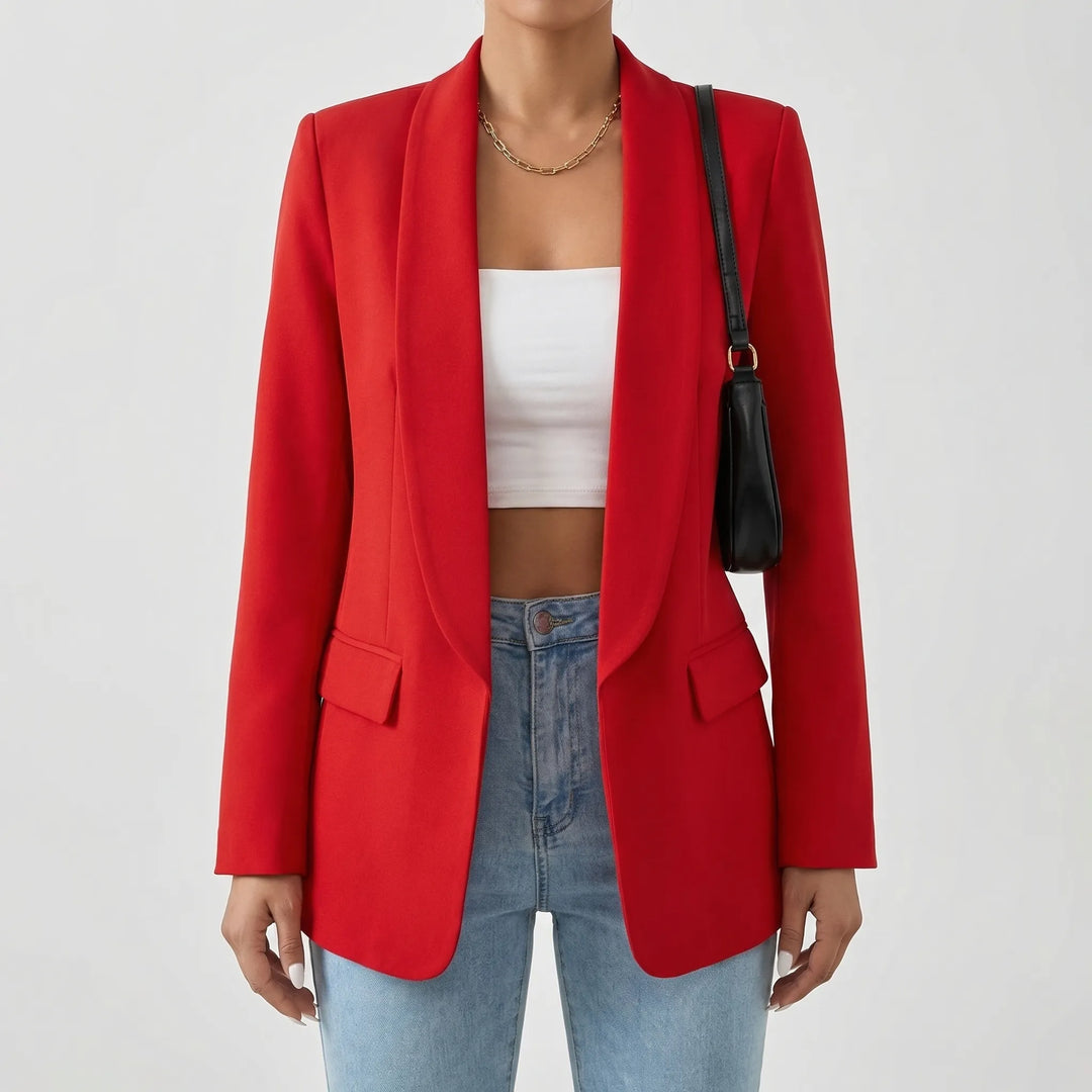 Stellona - Structured Open-Front Women's Blazer