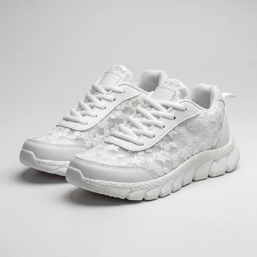 Stellux - Lace-Up Star Pattern Casual Sneaker