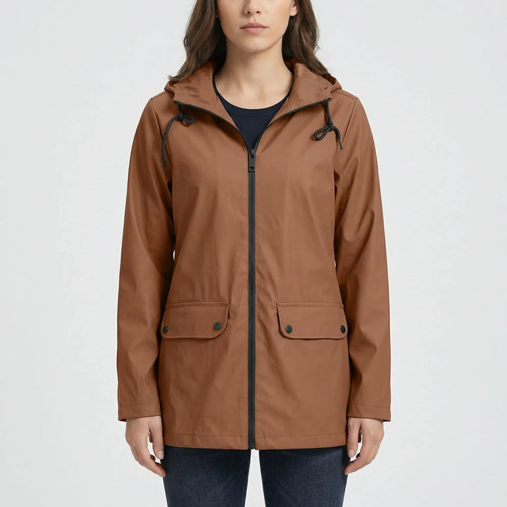 Stormelle - Long Hooded Water-Repellent Jacket