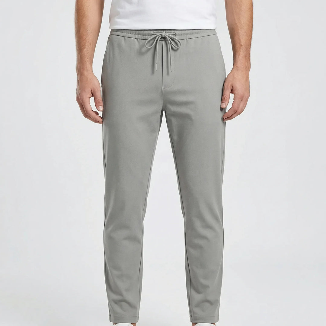 Straxen - Straight-Cut Stretch Trousers For Men