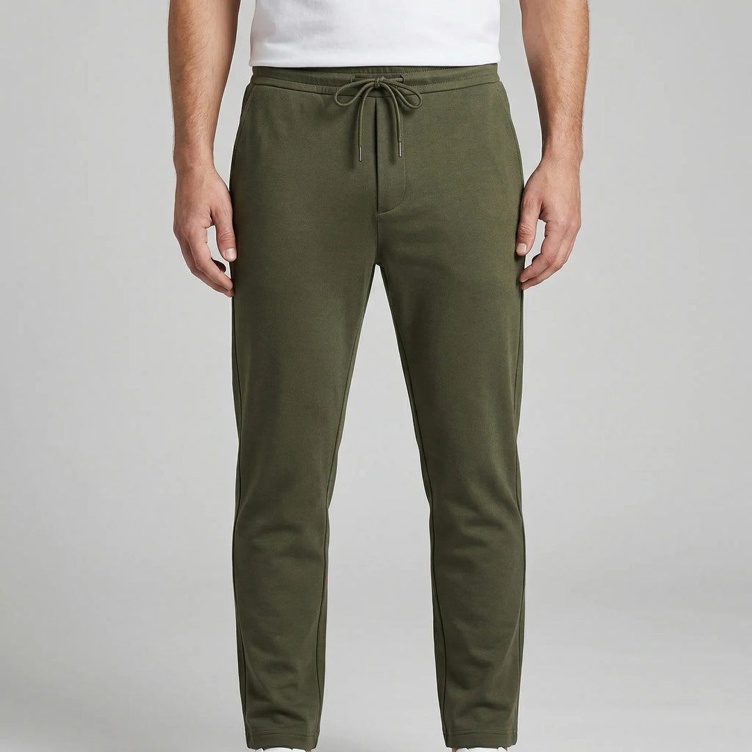 Straxen - Straight-Cut Stretch Trousers For Men