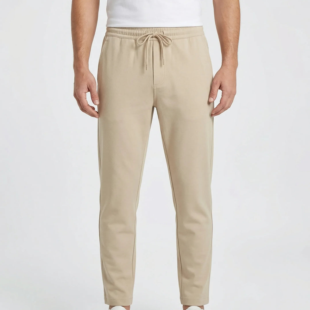 Straxen - Straight-Cut Stretch Trousers For Men