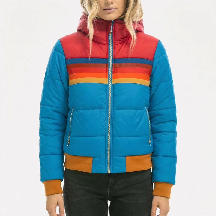 Strivona - Hooded Quilted Puffer Jacket Women