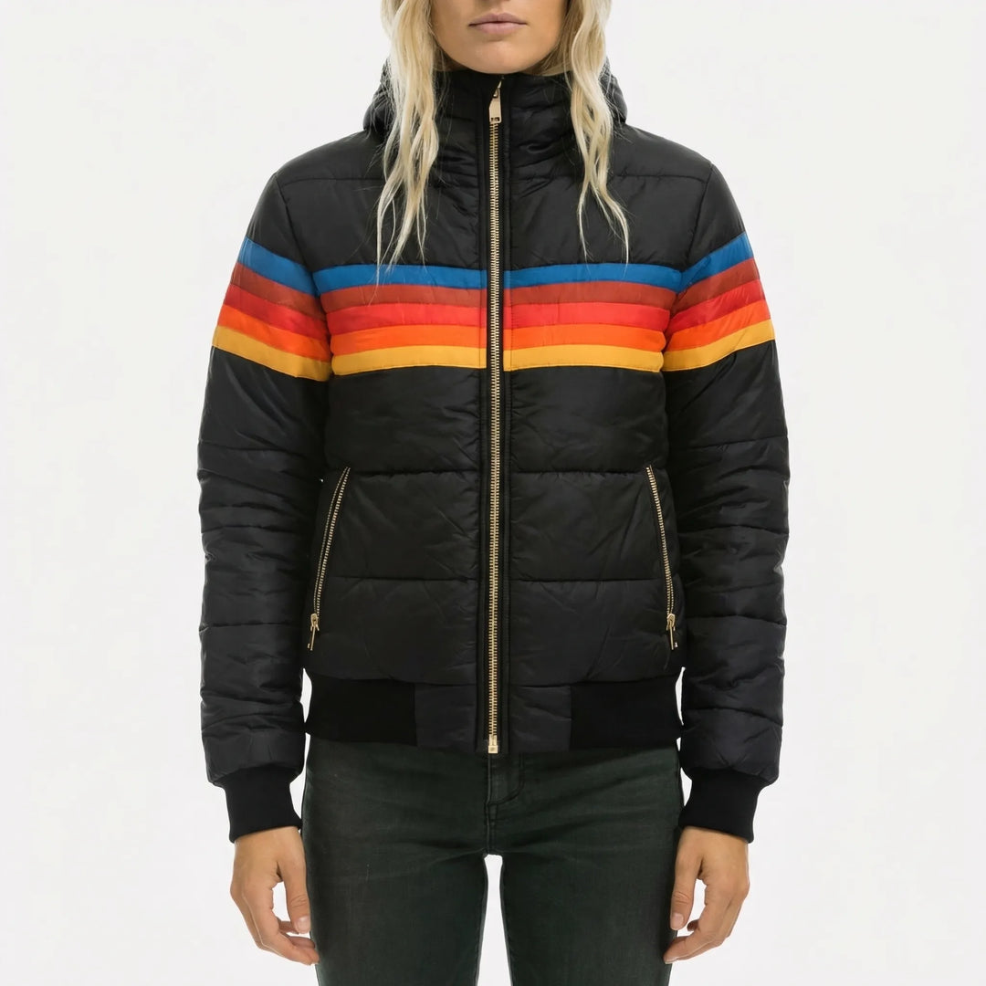 Strivona - Hooded Quilted Puffer Jacket Women