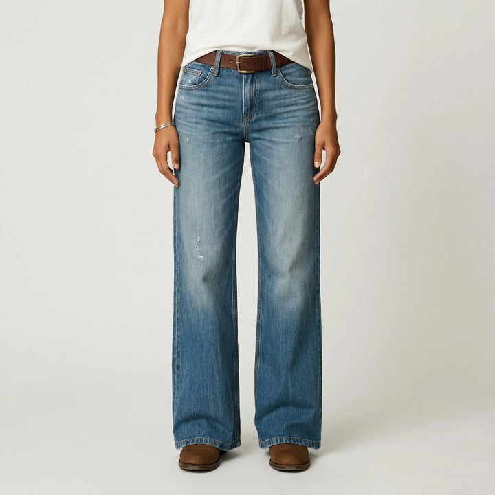 Strolvex - Wide-Leg Straight Cut Women's Pants