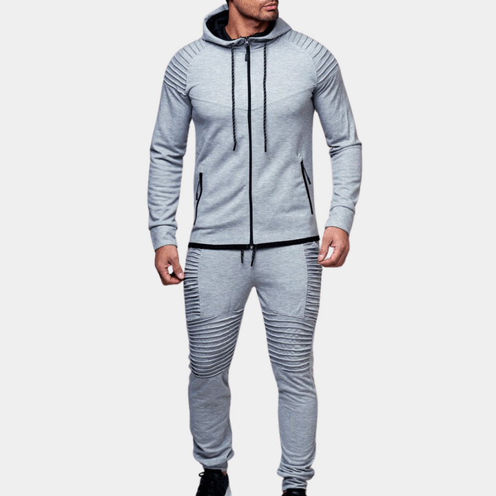 Avslappnad Hooded Tracksuit för Män