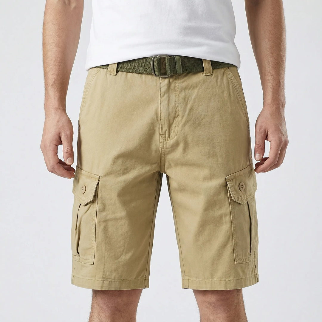 Traxholm - Multi-Pocket Relaxed Fit Cargo Shorts