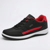Låg-top Snörning Läder Sneakers