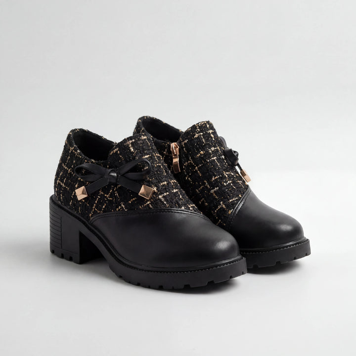 Twenique - Low Block Heel Ankle Bootie