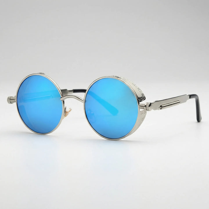 Vaultex - Round Lens Punk Style Sunglasses
