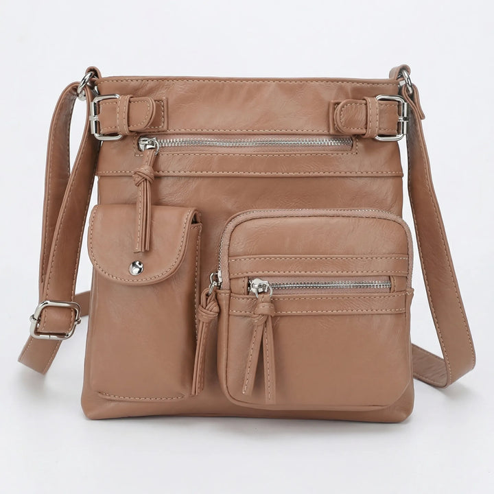 Velbora - Multi-Pocket Crossbody Shoulder Bag