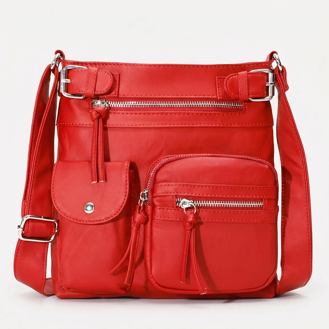 Velbora - Multi-Pocket Crossbody Shoulder Bag