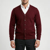 Knapp-fram V-hals Cardigan för Män