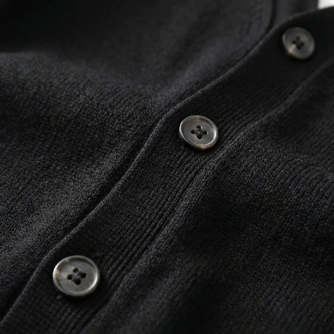 Velnox - V-Neck Button-Front Men's Cardigan