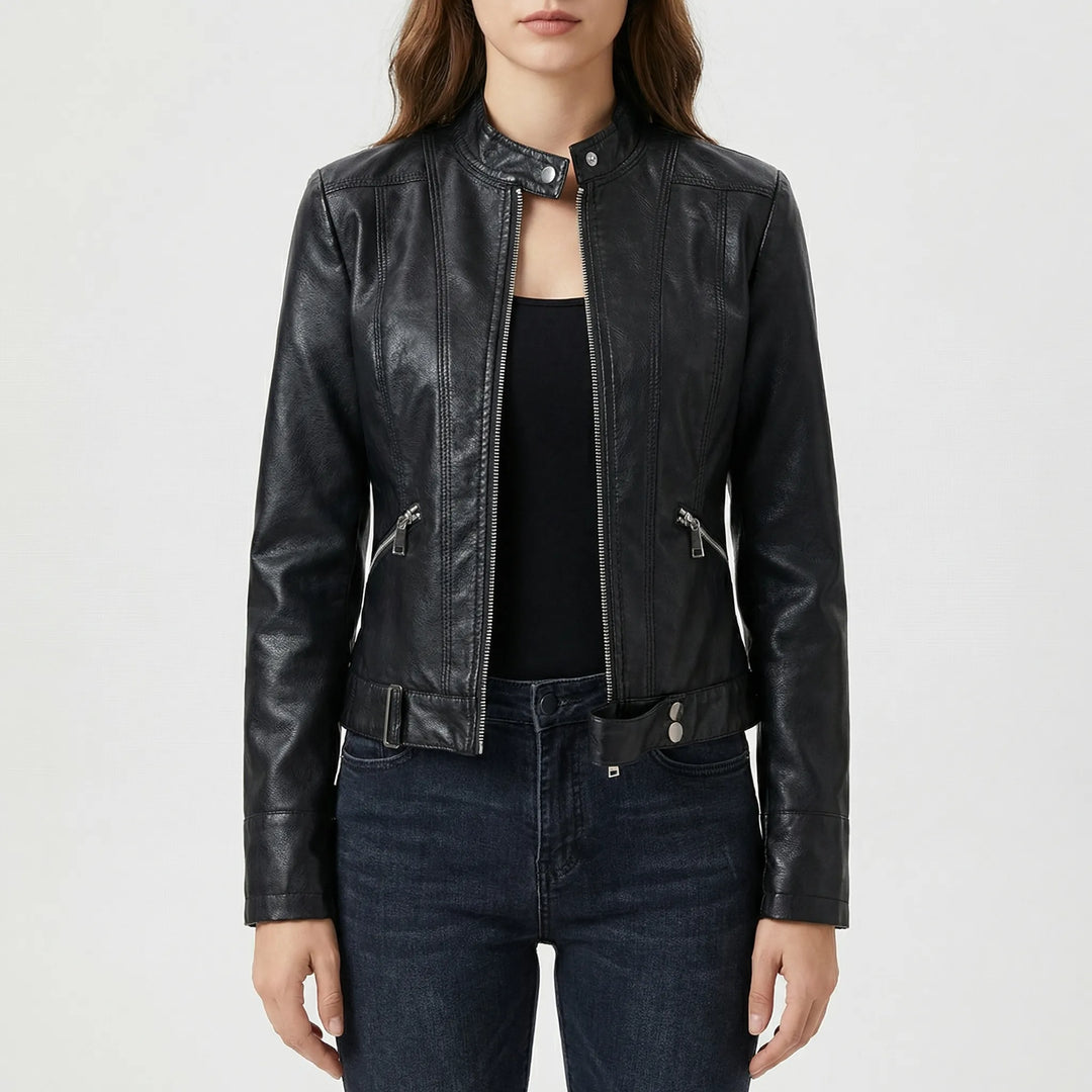 Velourex - Structured Moto-Style Women's Jacket