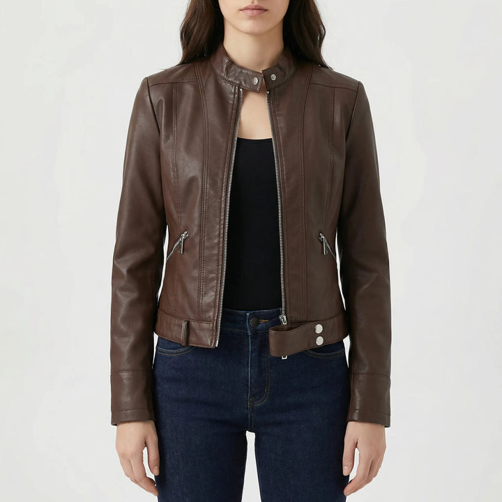 Velourex - Structured Moto-Style Women's Jacket