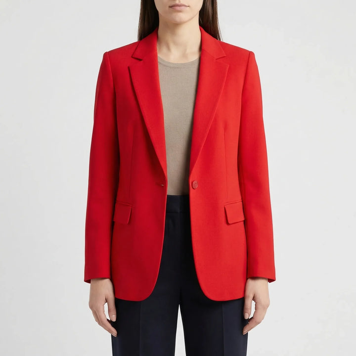 Veltona - Open-Front Women's Long Blazer