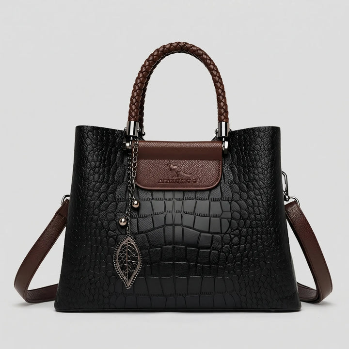 Veltora - Structured Tote With Embossed Texture