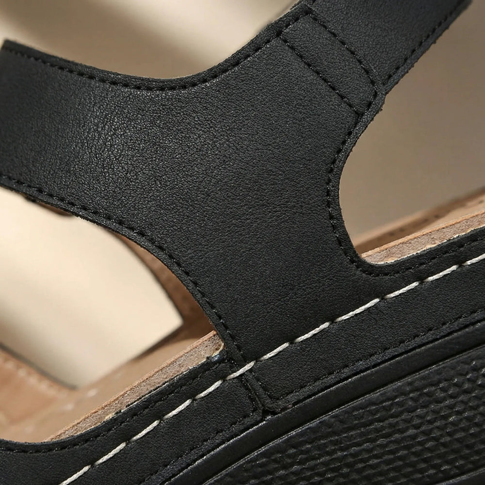 Veltrisa - Open-Toe Wedge Sandal With Dual Straps