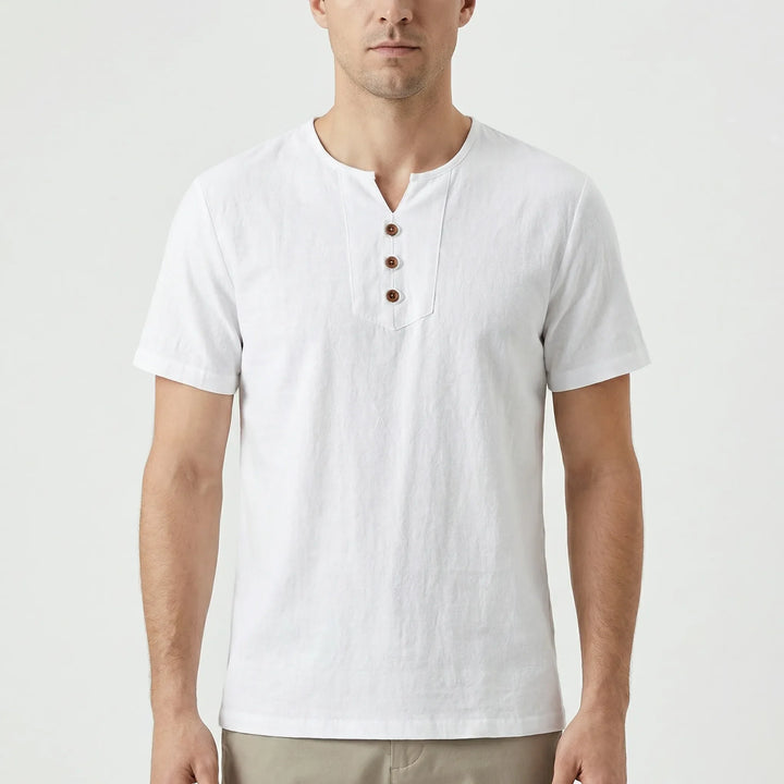 Ventaro - Lightweight Henley-Style Short Sleeve Tee