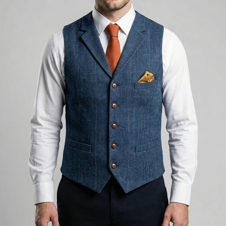 Vestonn - Vintage-Inspired Button-Front Vest