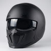 Full-Face Retro Pilot Motorcykelhjälm