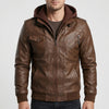 Huvtröja Bomber-Stil Zip Jacka