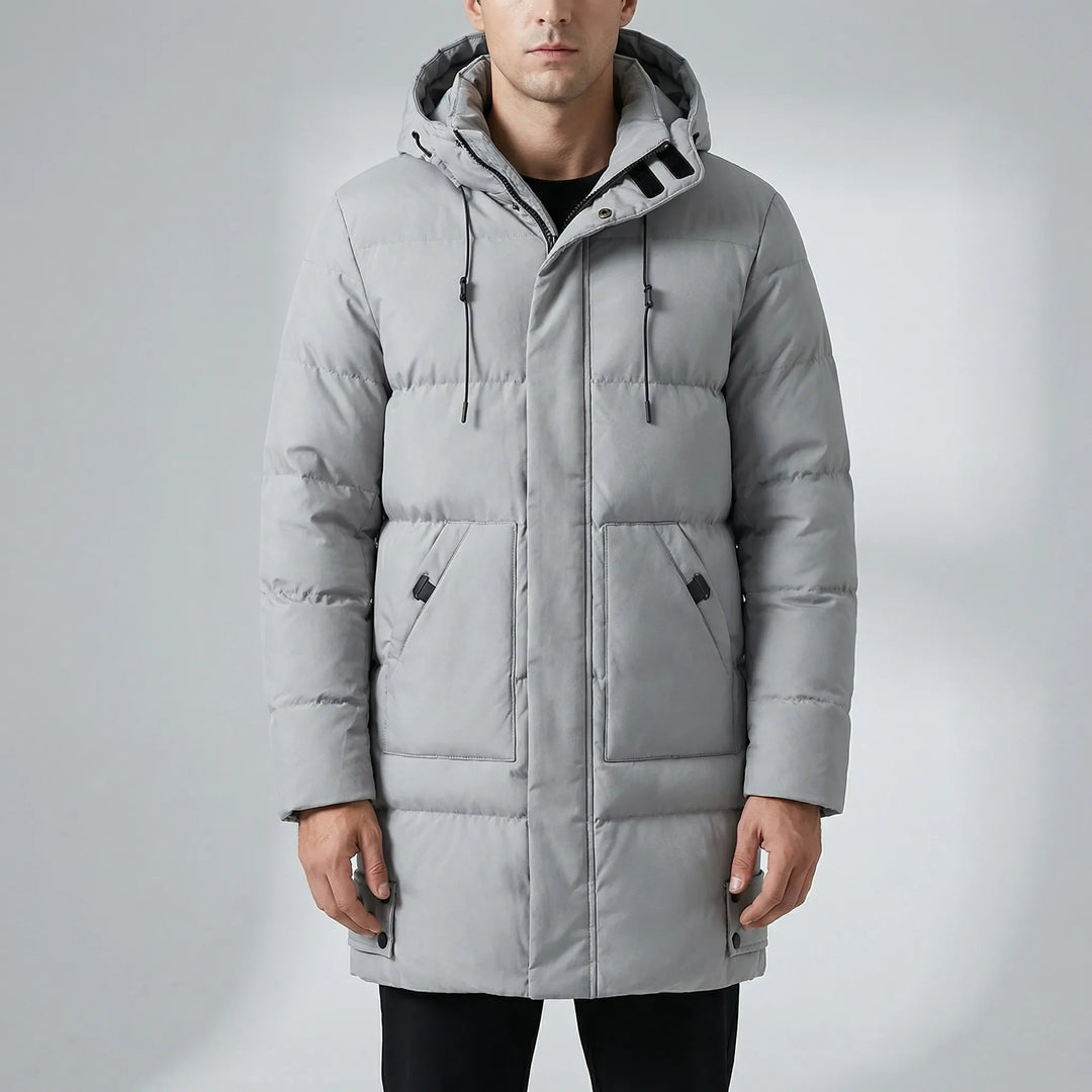 Vordex - Long Hooded Puffer Parka For Men