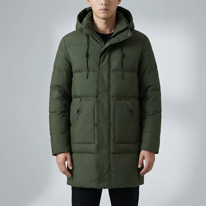 Vordex - Long Hooded Puffer Parka For Men