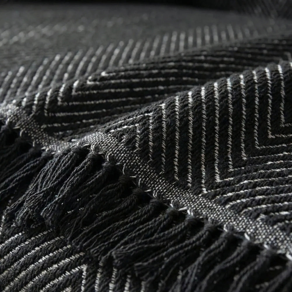 Wevrona - Reversible Herringbone Sofa Throw Cover