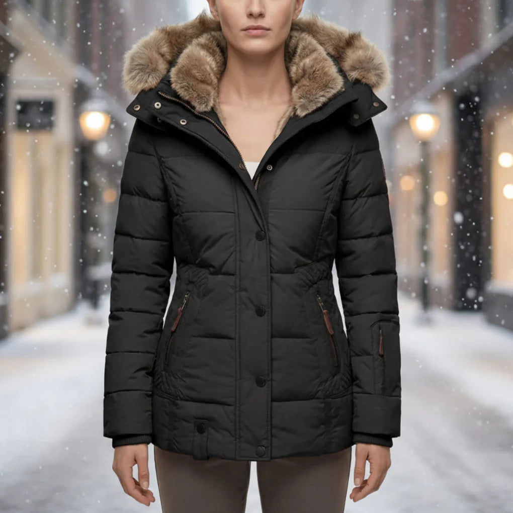 Wintrelle - Hooded Padded Women's Winter Jacket