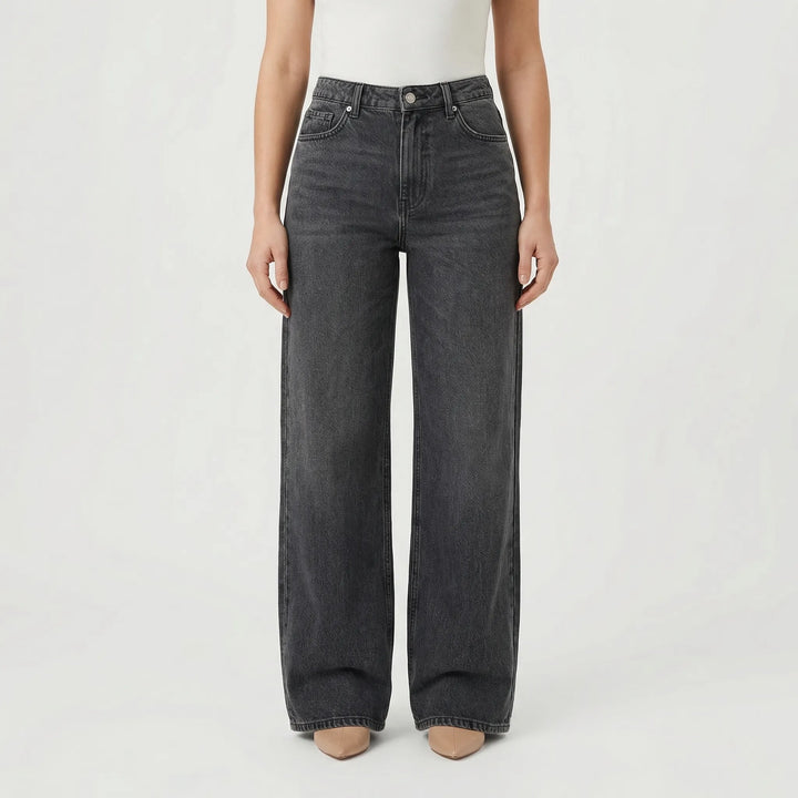 Wrenlow - High-Waisted Straight Leg Women's Jeans