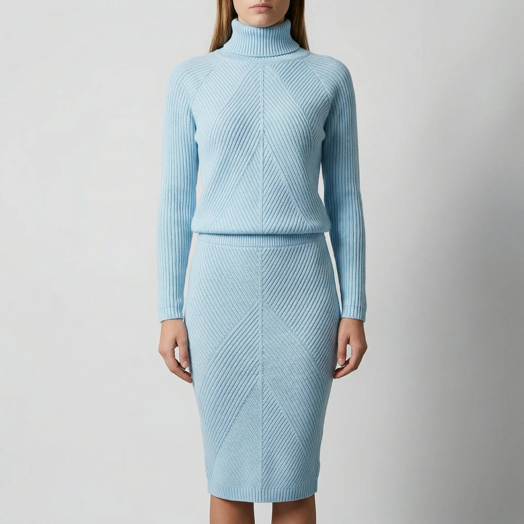 Wyntrika - Long Sleeve Knit Sweater Dress