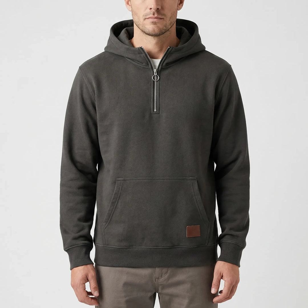 Zipwear - Half-Zip Hooded Pullover For Men