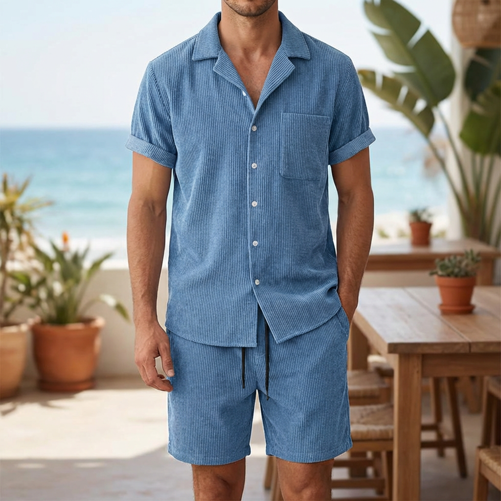 Breeze Set – Velour Shorts Set för Män